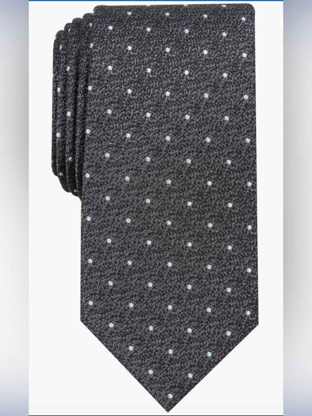 Perry Ellis Men's Keaton Dot Necktie Textured Tie Dots BRAND NEW 100% Silk